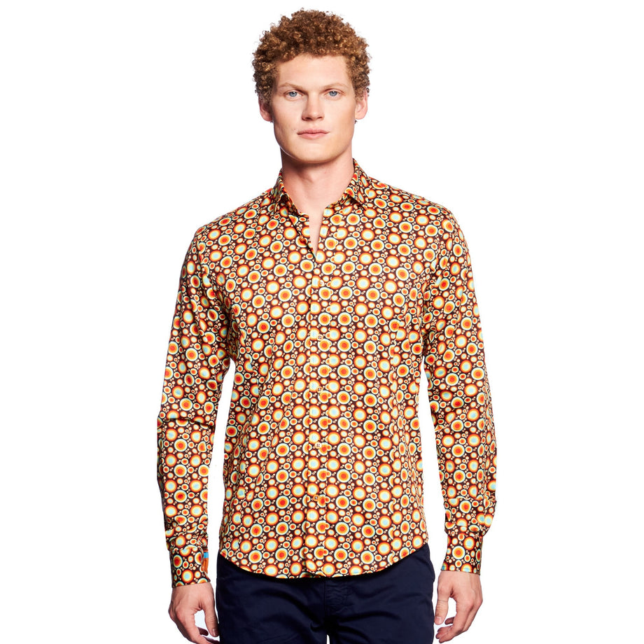 Eight X dress shirt cheapest with orange flowers