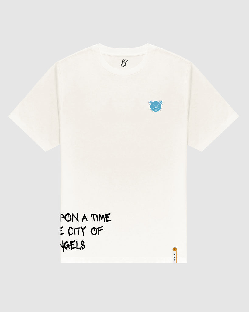 Once Upon a Time Oversized Graphic T-Shirt - Off White T-Shirts Eight-X WHITE S 