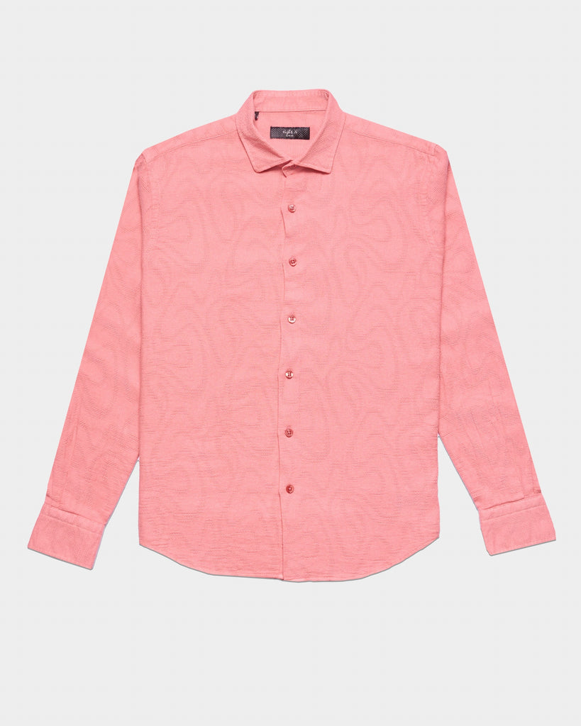 Sockeye Jacquard Button Down Shirt Button Down Shirts Eight-X PINK S 