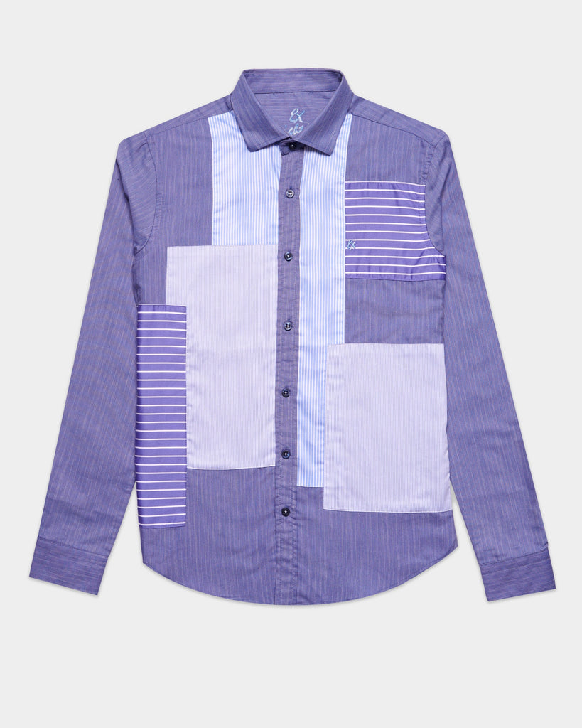 Blue Channel Button Down Shirt Button Down Shirts Eight-X   