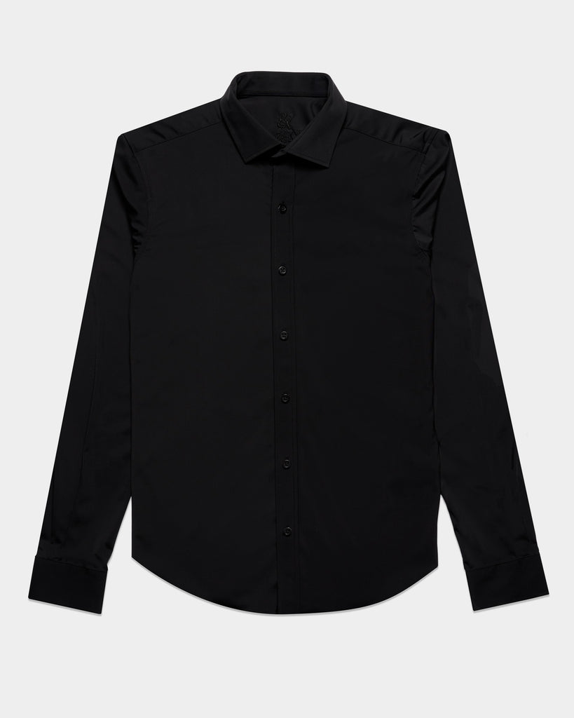 Ultra Stretch Button Down Shirt - Black Button Down Shirts Eight-X   