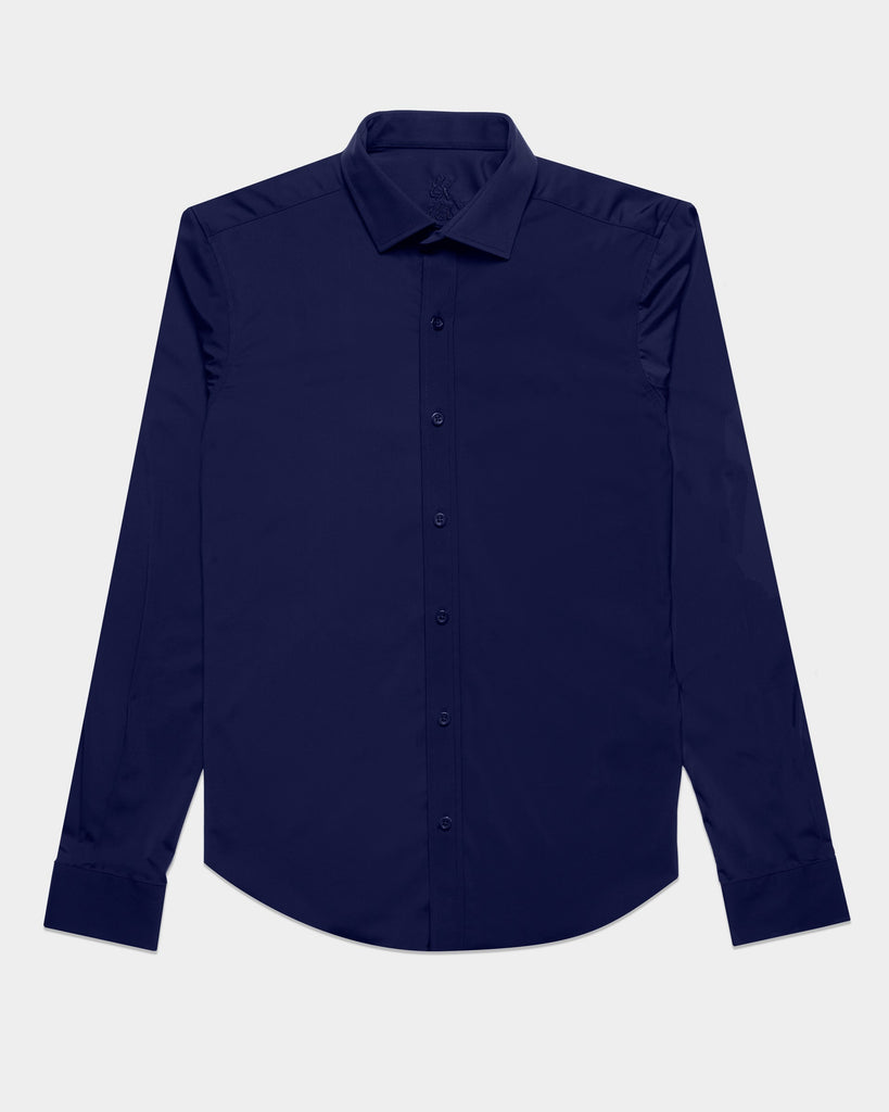 Ultra Stretch Button Down Shirt - Navy Button Down Shirts Eight-X NAVY S 