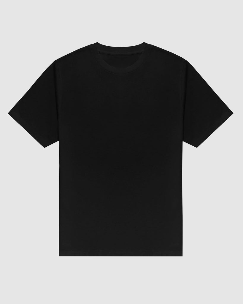 Oversized Crew Neck T-Shirt V2 - Black T-Shirts Eight-X BLACK S 