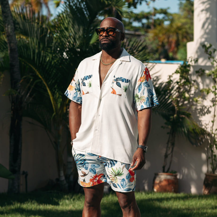 Matching button up shirt and shorts store
