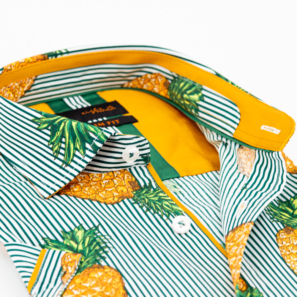 Pineapple Express Short Sleeve Short Sleeve Button Down Eight-X   