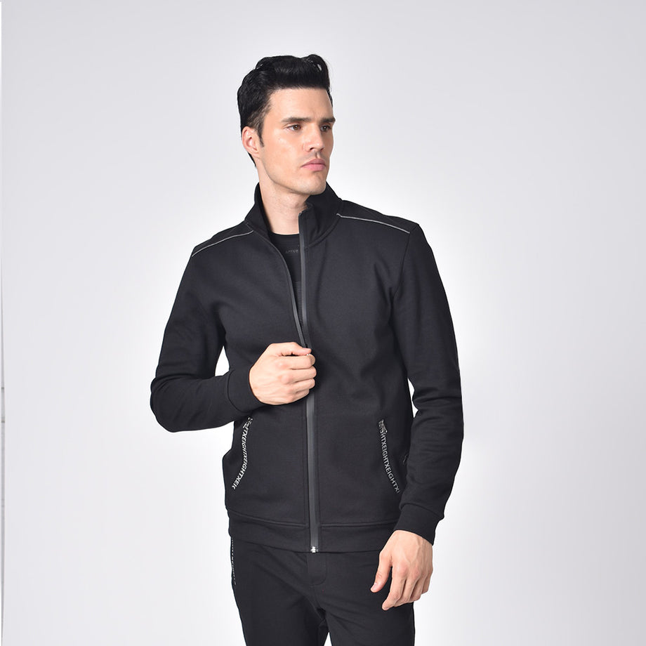 MOZRI Full Sleeve Self Design Men's Jacket