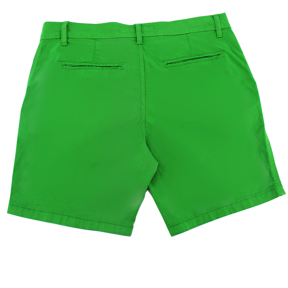 Green Slim Fit Chino Shorts Chino Shorts Eight-X   