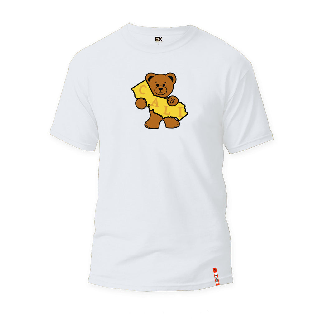 Cali Bear Graphic T-Shirt - White  Eight-X   