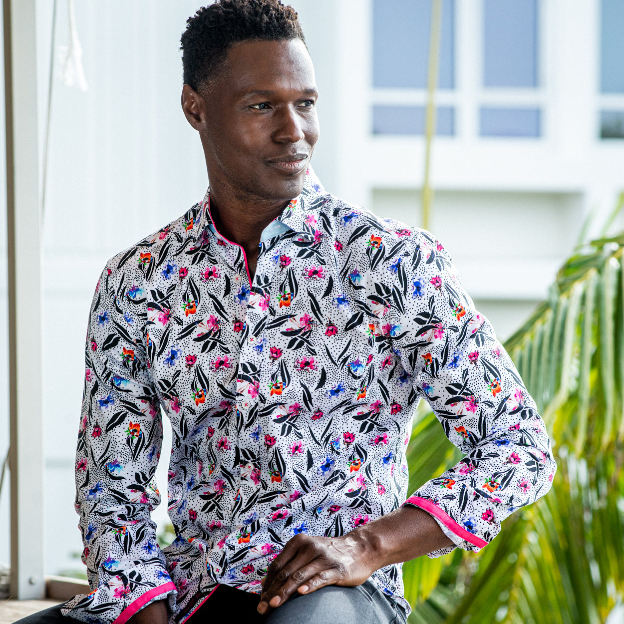 Designer Men's Apparel - Slim Fit Button Down Shirt